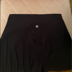 lululemon black align crop leggings size 6